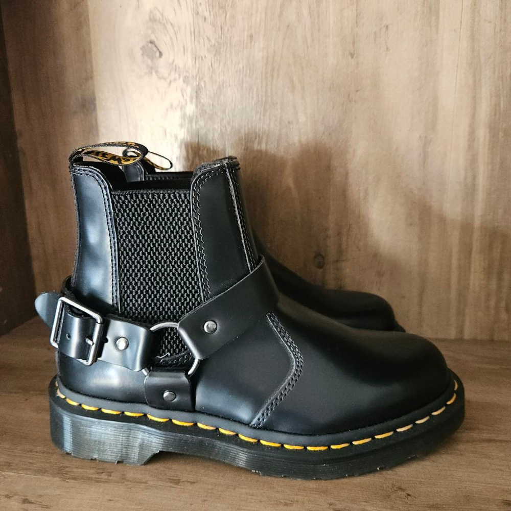 Dr. Martens Docs Wincox Pull On Buckle Harness Chelsea Boot Black Womens US 6